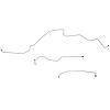 Front Brake Line Kit 1999-2001 Ford F-250 Super-Duty, F-350 Super-Duty/Excursion RWABS [Steel] - image 1