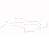 Fuel Line Kit 1987-1993 Ford Mustang, V8, Subframe Connectors [Steel] - image 1