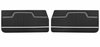 Front Standard Door Panel Set for 1970-1972 Chevrolet Chevelle & El Camino, 2-Door Coupe (HT) and Convertible [Black] - image 1