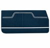 Front Standard Door Panel Set for 1971 Chevrolet Chevelle & El Camino, 2-Door Coupe (HT) and Convertible [Blue] - image 2
