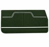 Front Standard Door Panel Set for 1970 Chevrolet Chevelle & El Camino, 2-Door Coupe (HT) and Convertible [Dark Green] - image 2