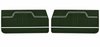 Front Standard Door Panel Set for 1972 Chevrolet Chevelle & El Camino, 2-Door Coupe (HT) and Convertible [Dark Green] - image 1