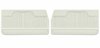 Front Standard Door Panel Set for 1972 Chevrolet Chevelle & El Camino, 2-Door Coupe (HT) and Convertible [White] - image 1