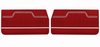 Front Standard Door Panel Set for 1970 Chevrolet Chevelle & El Camino, 2-Door Coupe (HT) and Convertible [Red] - image 1