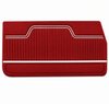 Front Standard Door Panel Set for 1970 Chevrolet Chevelle & El Camino, 2-Door Coupe (HT) and Convertible [Red] - image 2