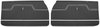 Front Deluxe Door Panel Set for 1970-1972 Chevrolet Chevelle [Black] - image 1
