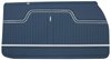 Front Deluxe Door Panel Set for 1971 Chevrolet El Camino [Blue] - image 2