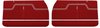 Front Deluxe Door Panel Set for 1970 Chevrolet El Camino [Red] - image 1