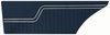 Rear Standard Side Panel Set for 1971 Chevrolet Chevelle, Coupe/Hardtop [Blue] - image 2