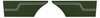 Rear Standard Side Panel Set for 1972 Chevrolet Chevelle, Coupe/Hardtop [Dark Green] - image 1