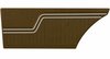 Rear Standard Side Panel Set for 1971 Chevrolet Chevelle, Coupe/Hardtop [Saddle] - image 2
