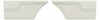 Rear Standard Side Panel Set for 1972 Chevrolet Chevelle, Coupe/Hardtop [White] - image 1
