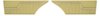 Rear Standard Side Panel Set for 1970 Chevrolet Chevelle, Coupe/Hardtop [Gold] - image 1