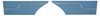Rear Standard Side Panel Set for 1970 Chevrolet Chevelle, Coupe/Hardtop [Medium Blue] - image 1