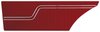 Rear Standard Side Panel Set for 1970 Chevrolet Chevelle, Coupe/Hardtop [Red] - image 2