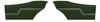 Rear Deluxe Side Panel Set for 1970 Chevrolet Chevelle, Coupe/Hardtop [Dark Green] - image 1