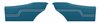 Rear Deluxe Side Panel Set for 1970 Chevrolet Chevelle, Coupe/Hardtop [Medium Blue] - image 1