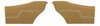Rear Deluxe Side Panel Set for 1970 Chevrolet Chevelle, Coupe/Hardtop [Saddle] - image 1