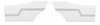 Rear Deluxe Side Panel Set for 1970-1972 Chevrolet Chevelle, Coupe/Hardtop [Bright White] - image 1