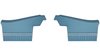 Rear Deluxe Side Panel Set for 1971 Chevrolet Chevelle, Convertible [Blue] - image 1