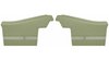 Rear Deluxe Side Panel Set for 1972 Chevrolet Chevelle, Convertible [Covert] - image 1