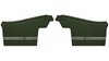 Rear Deluxe Side Panel Set for 1972 Chevrolet Chevelle, Convertible [Dark Green] - image 1