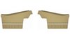 Rear Deluxe Side Panel Set for 1970 Chevrolet Chevelle, Convertible [Gold] - image 1