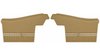 Rear Deluxe Side Panel Set for 1970 Chevrolet Chevelle, Convertible [Saddle] - image 1