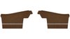 Rear Deluxe Side Panel Set for 1971 Chevrolet Chevelle, Convertible [Saddle] - image 1