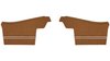Rear Deluxe Side Panel Set for 1972 Chevrolet Chevelle, Convertible [Tan] - image 1