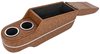 Deluxe Custom Console with Stainless Cup Holders & Molding for 1964-1973 Ford Mustang [Ginger Corinthian Grain Vinyl] - image 2