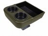 Standard Custom Shorty Floor Console with Cup Holders and Storage Tray [Dark Ivy Gold, Sierra Grain Vinyl]