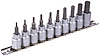 Hex Bit Socket Set, 3/8 in. Drive [SAE 10-Piece] - image 1