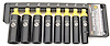 Deep Well Black Laser Socket Set 8 Pieces - image 1