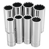 Deep Well Socket Set, 1/2 in. Drive [SAE 8-Piece] - image 1