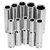 Deep Well Socket Set, 1/4 in. Drive SAE [10-Piece, 6-Point] - image 1