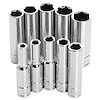 Deep Well Socket Set, 1/4 in. Drive Metric [10-Piece, 6-Point] - image 1