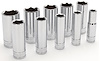 10-Piece Deep Socket Set SAE 3/8" Drive (6-Point) - image 1