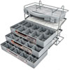 Nut, Bolt, Washer & Screw Assortment 1200 Pieces - image 3