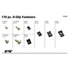 U-Clip Fastener Assortment [170-Piece] - image 3