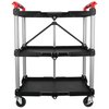 3-Shelf Collapsible Rolling Tool Cart - image 2
