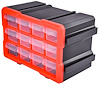 12-Drawer Interlocking Storage Bin