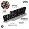 Flare Nut Socket Set, 3/8 in. Drive [Metric, 10-Piece] - image 2
