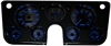 Direct-Fit 3D Analog Dash Panel for 1967-1972 Chevy Truck - Blue LED Numbers - image 1