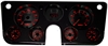 Direct-Fit 3D Analog Dash Panel for 1967-1972 Chevy Truck - Red LED Numbers - image 1