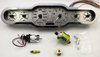 Universal 3D 6-Gauge Analog Panel Tourch Red w/White Needles - image 3