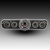 AP7001-S9020 Analog Replacement Panel, 1965-1966 Ford Mustang, With GPS SendIng Unit - image 1
