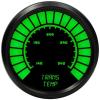 LED Analog Bar graph Transmission Temperature Gauge with Black Bezel [Green] - image 1