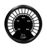Universal LED Analog Bargraph Oil Temperature Gauge [White] - image 1