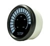 LED Analog Bar graph Water Temperature Gauge with Black Bezel [White] - image 2